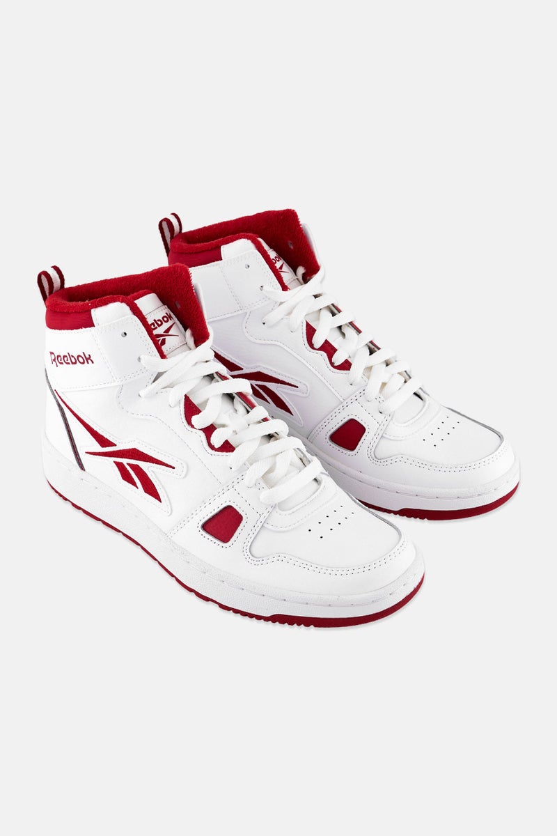 Reebok Men Resonator Mid  Lace up Basketball Shoes, White - Image 1