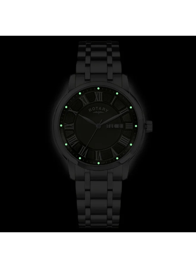 Rotary  Rotary Men's Heritage Stainless Steel Bracelet Watch - RGB10023/24 for Men | Best Price UAE