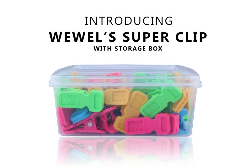WEWEL® Rainbow 40 Pcs with Storage Box Heavy Quality Rust Free Plastic Clothes Pegs: Clips for Hanging Cloth Ideal for Drying, Hangers, Ropes, Towels, and Clip Comes with Storage Box (Multicolor) - Image 3