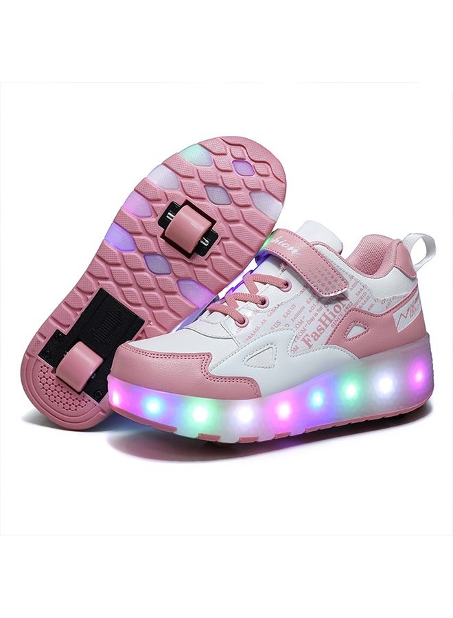 Loquat Adult Two-wheel Charging Roller Skating Shoes Can Be USB Charged - Image 1