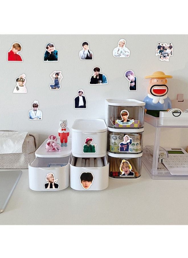 Generic - 50-Piece BTS Bulletproof Boy Scouts Waterproof Sticker Set - Image 1