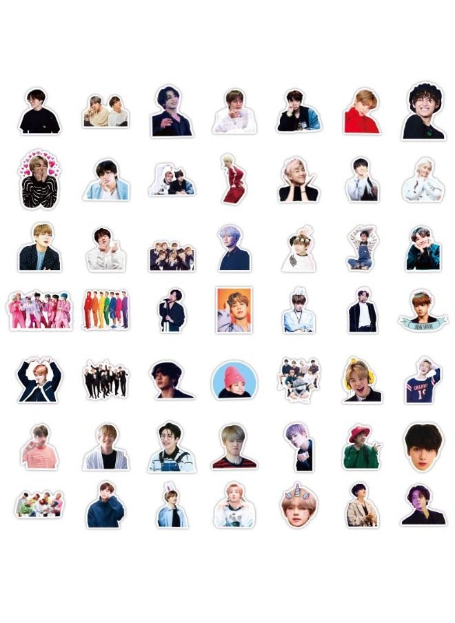 Generic - 50-Piece BTS Bulletproof Boy Scouts Waterproof Sticker Set - Image 1