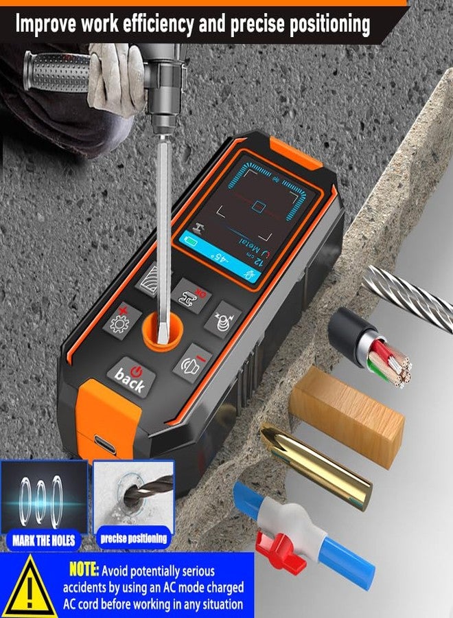 NOYAFA Stud Finder Wall- 3 in 1 Finder Wall Scanner for Testing Behind Walls Wood AC Wire Metal Studs Joist Pipe with Upgraded Smart sensors, high-Definition LCD Display and Audible Alarms. (NF-513). - Image 2