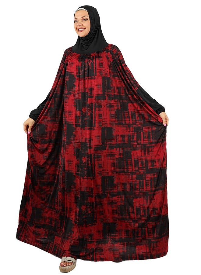 Zmurud Practical  Kuwaiti Jersey prayer dress  with headscarf from zmurud fashion  - Image 1