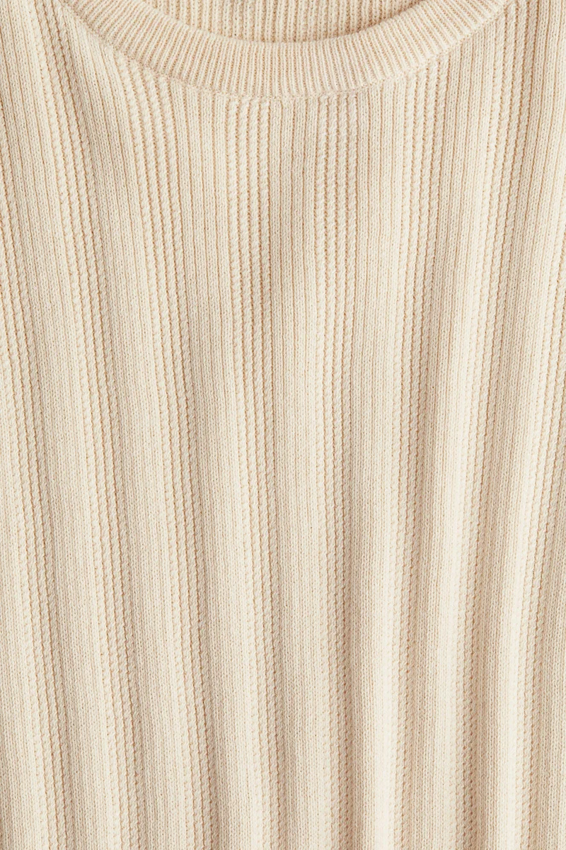 H&M Rib-knit cotton T-shirt