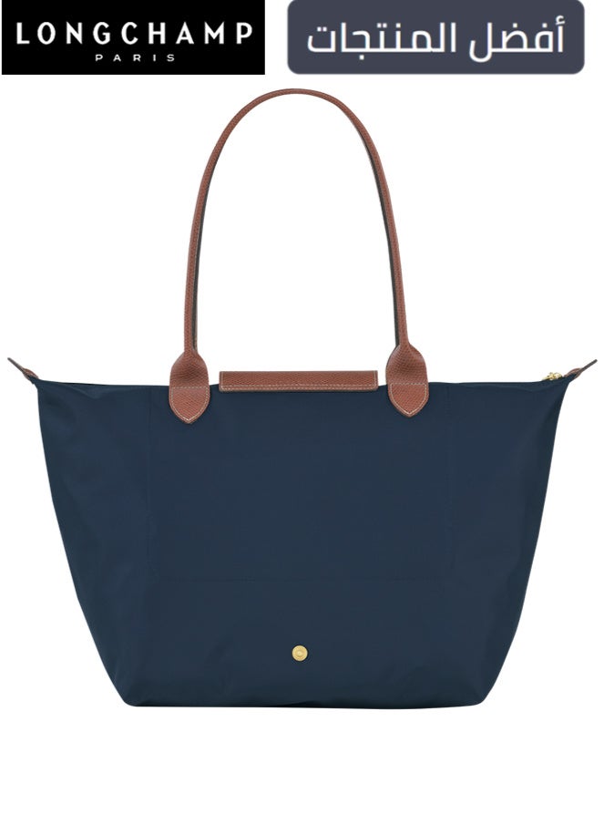 لونج شامب Longchamp النساء حقائب اليد الكبيرة، حقائب Tote، حقائب الكتف، حقيبة ماكياج الأسلوب الأزرق البحري - Image 3