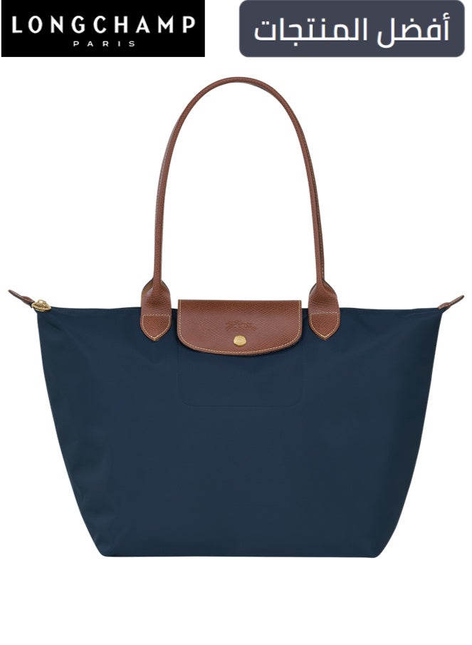 لونج شامب Longchamp النساء حقائب اليد الكبيرة، حقائب Tote، حقائب الكتف، حقيبة ماكياج الأسلوب الأزرق البحري - Image 1