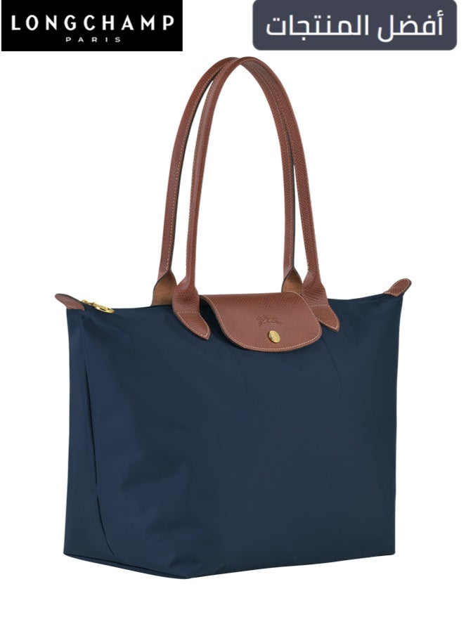 لونج شامب Longchamp النساء حقائب اليد الكبيرة، حقائب Tote، حقائب الكتف، حقيبة ماكياج الأسلوب الأزرق البحري - Image 2