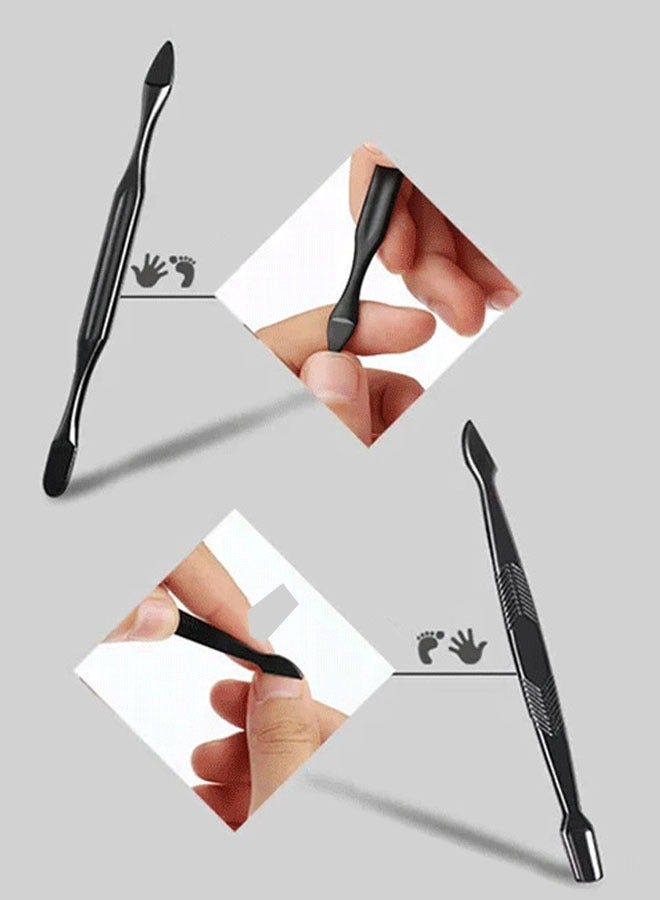 15 In 1 Professional Nail Cutter Manicure Set Black - Image 4