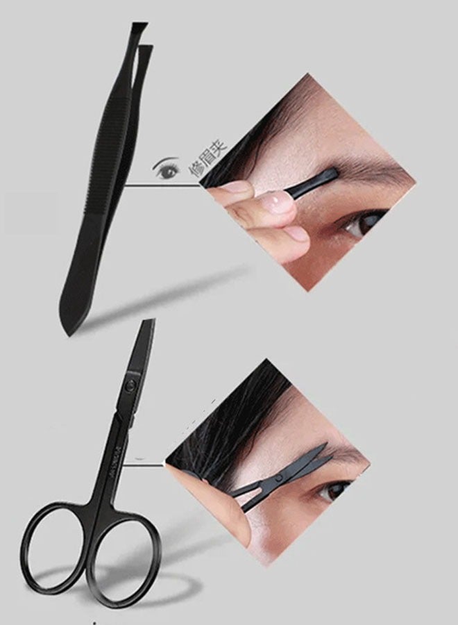 15 In 1 Professional Nail Cutter Manicure Set Black - Image 5