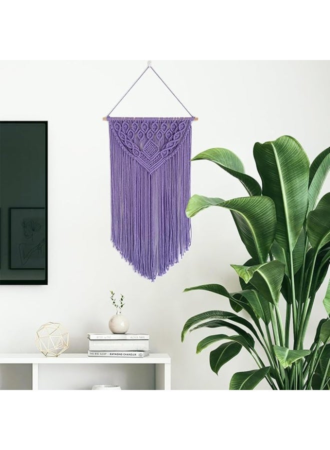 انتيكيانو مكرمية جدارية – ديكور يدوي من القطن – المقاس ‎40×70‎ سم. - Image 1