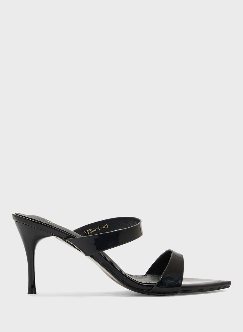 Ginger Pointed Heeled Mule  - Image 1