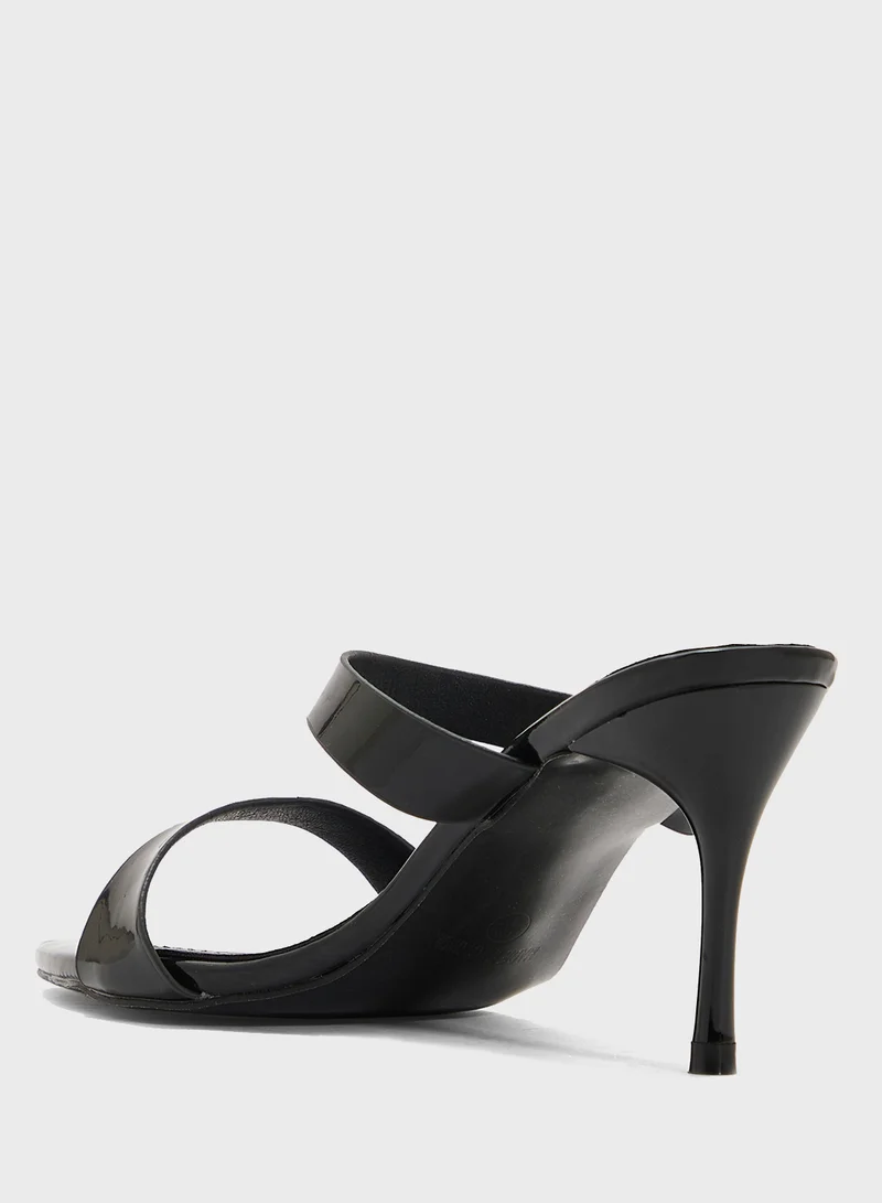 Ginger Pointed Heeled Mule