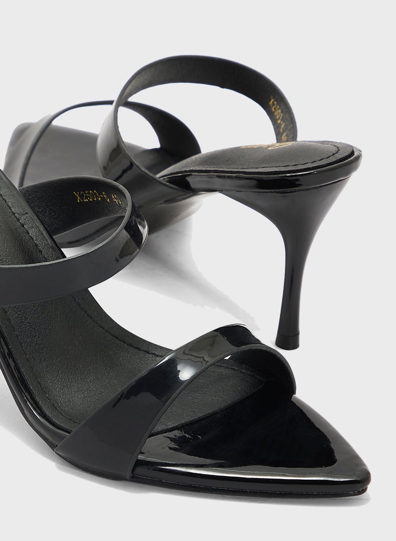 Ginger Pointed Heeled Mule  - Image 4