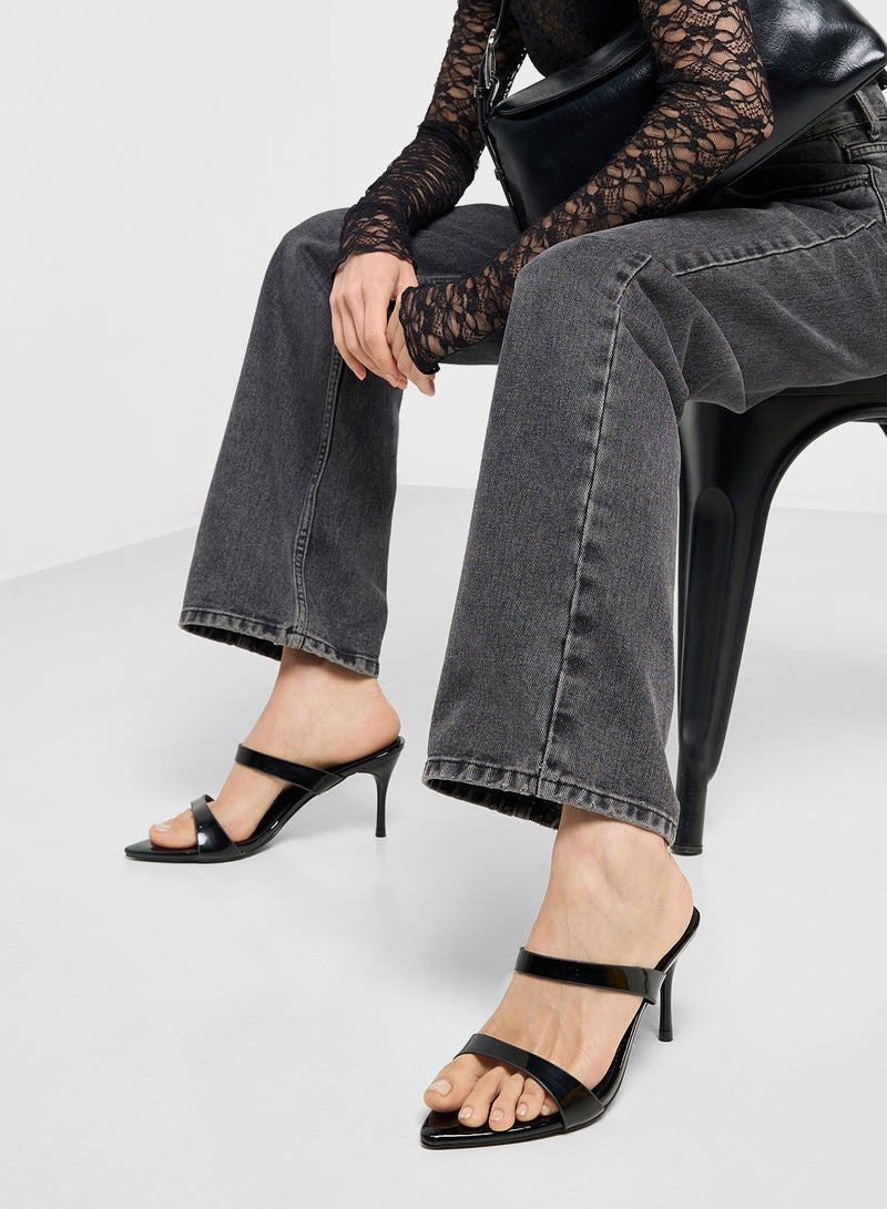 Ginger Pointed Heeled Mule  - Image 5