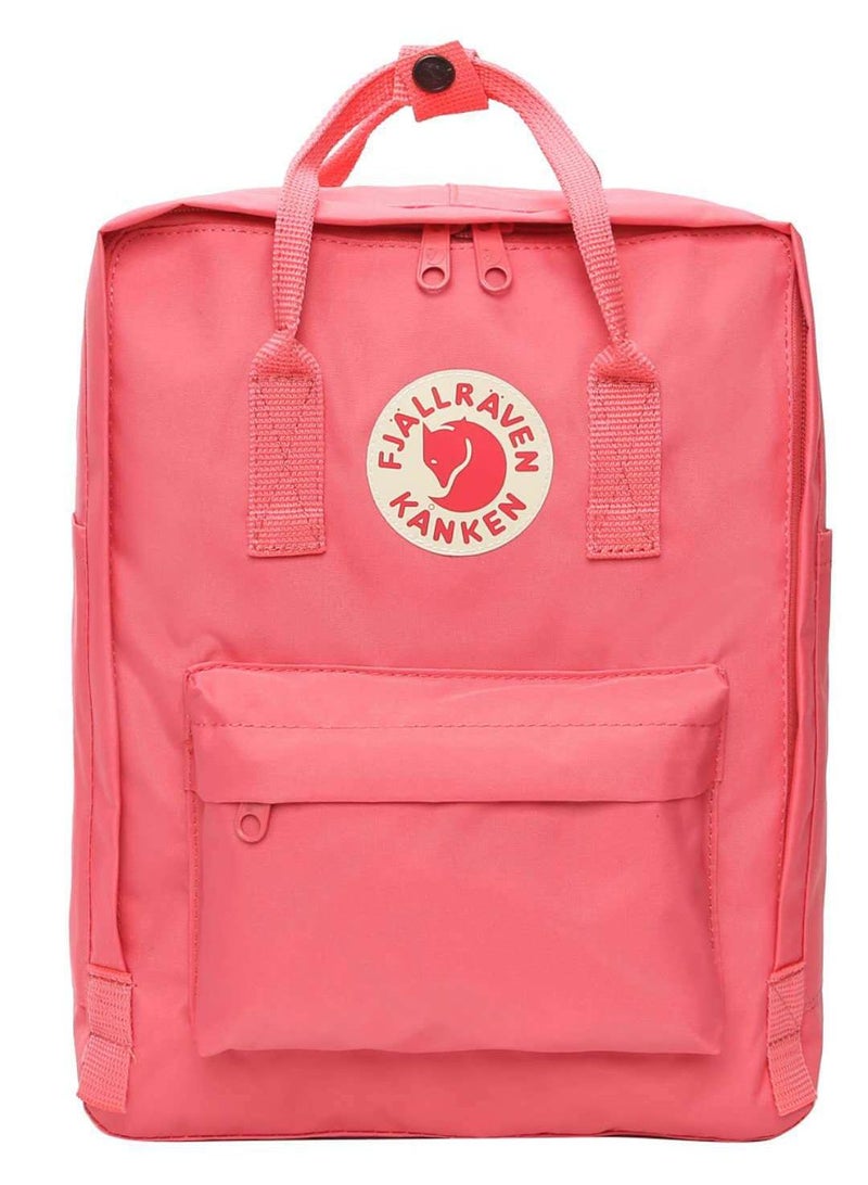 Large Capacity Backpack Lightweight Casual Bags Classic Student Schoolbags For Unisex Deep Pink 20L