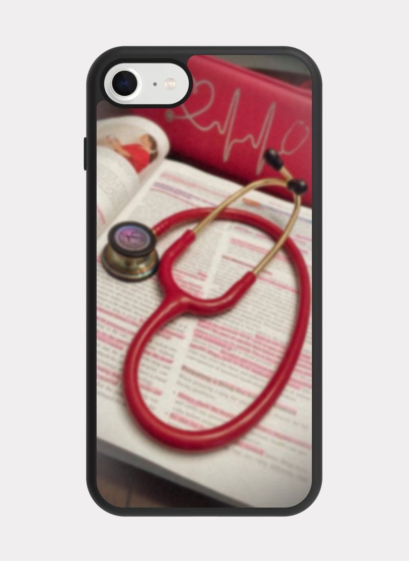 بكسلات كفر ايفون 8 سماعه طبيبة ابيض - Image 1