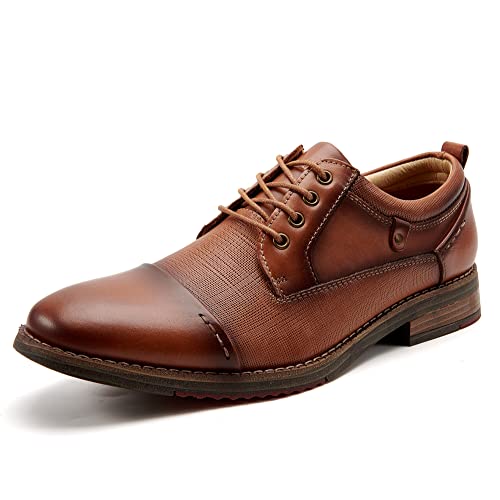 Arkbird Mens Casual Shoes Leather Fashion Sneakers Business Casual Dress Sneakers Lace-up Oxford Shoe for Men - Image 1