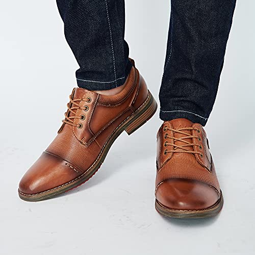 Arkbird Mens Casual Shoes Leather Fashion Sneakers Business Casual Dress Sneakers Lace-up Oxford Shoe for Men - Image 2