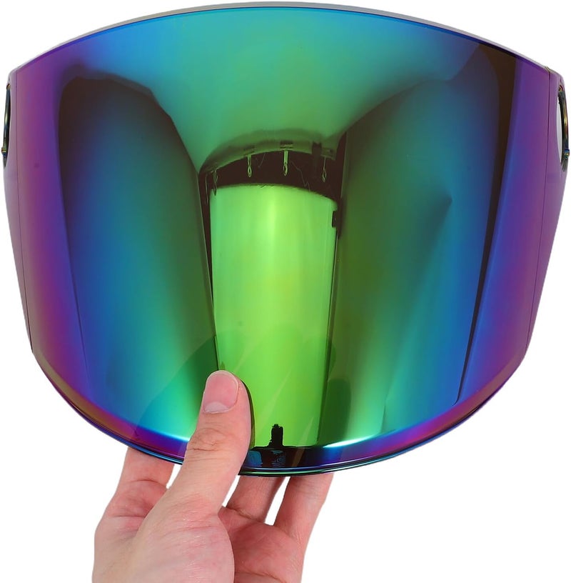 Universal Motorcycle Helmet Visor Replacement Wind Shield Lens 3.2cm Aperture Colored Sun Shade Compatible with Full Face Helmets for Riding and Outdoor Protection - Image 4