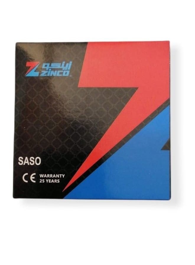 زينكو فيش ثلاثي ذهبي13 أمبير7×7 بمفتاح ذهبي زينكو - Image 3