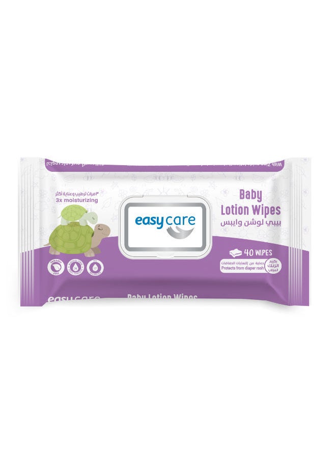 easy care - 40-Piece Baby Lotion Wipes - Image 1