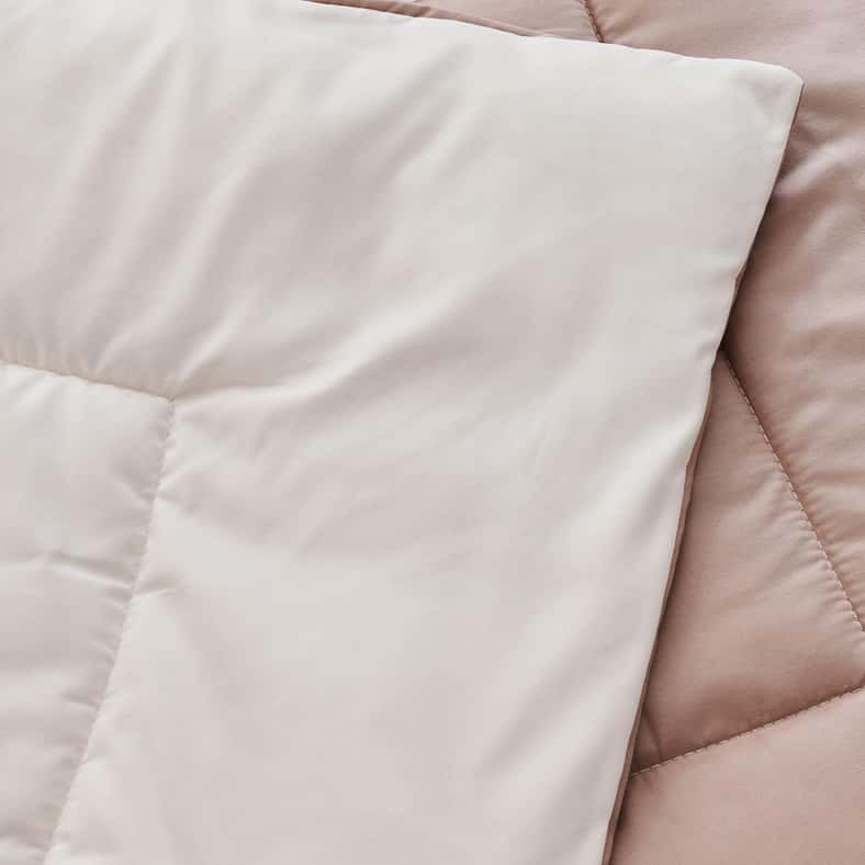 Pan Home طقم لحاف قابل للعكس - بيج داكن/عاجي للبالغين - Image 3