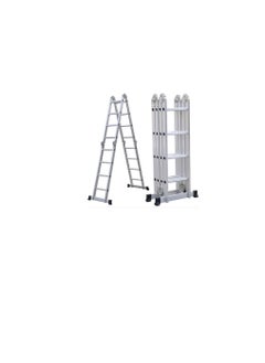 MAFRA Multi Purpose Folding Extension Ladder 4.7M 15.5FT Heavy Duty Combination Step EN131 Up to 330lbs/150kg  - Image 1