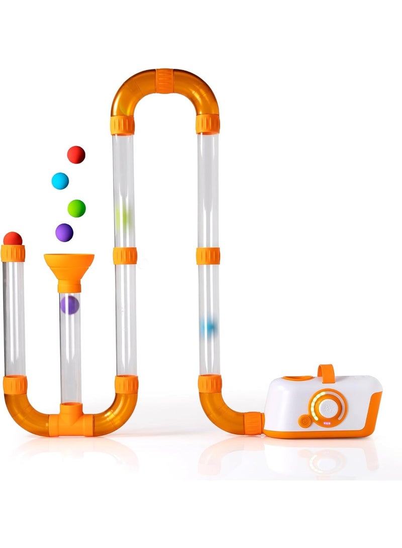 Fat Brain Toys Air Toobz Air Powered Play Game, LED Indicators, STEM Learning, On/OFF Switch, 3 Years+, 45.7 x 36.2 x 17.8cm - Multicolor - Image 1