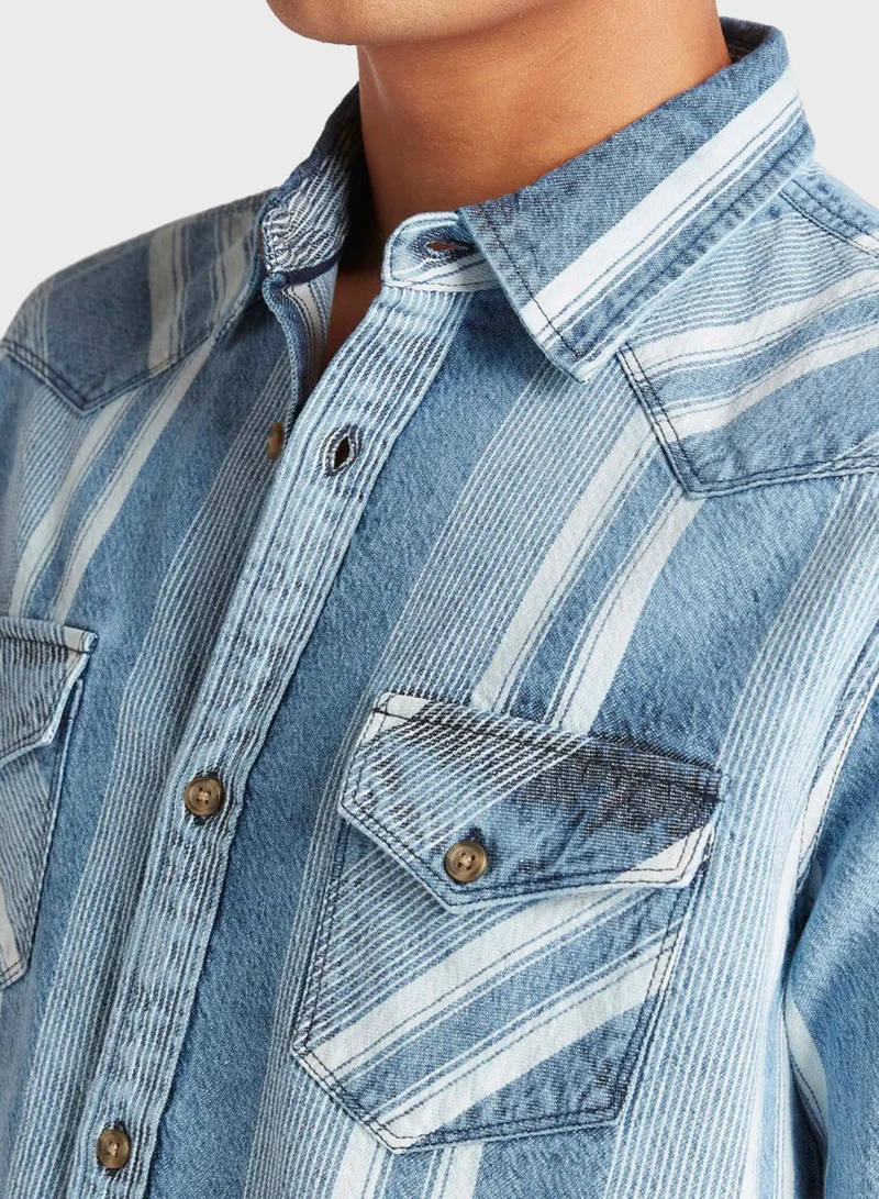 Lee Cooper Striped Regular Fit Shirt