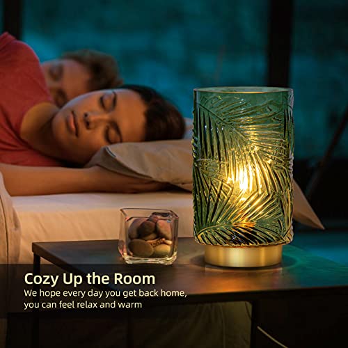 MJ PREMIER Battery Operated Table Lamp, Cordless Lamps for Home Décor, Nightlight with LED Bulb with Timer for Living Room Bedroom Tabletop Entryway Centerpiece Gift(S Green) - Image 5