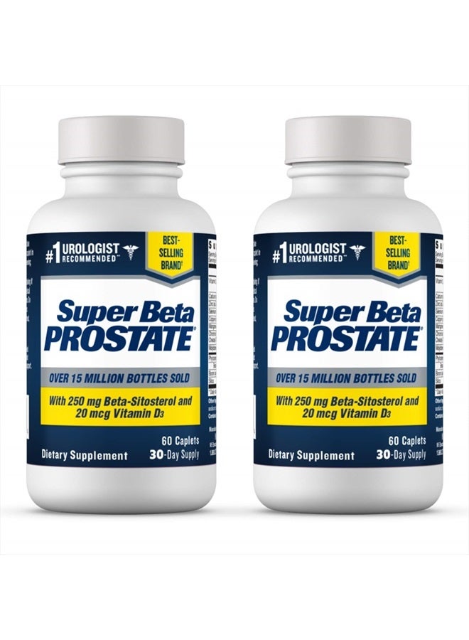 New Vitality Super Beta Prostate Support Supplement for Men's Health - Reduce Bathroom, Promote Sleep, Better Bladder Emptying & Healthy Prostate, Beta Sitosterol (120ct, 2 Bottle) - Image 1