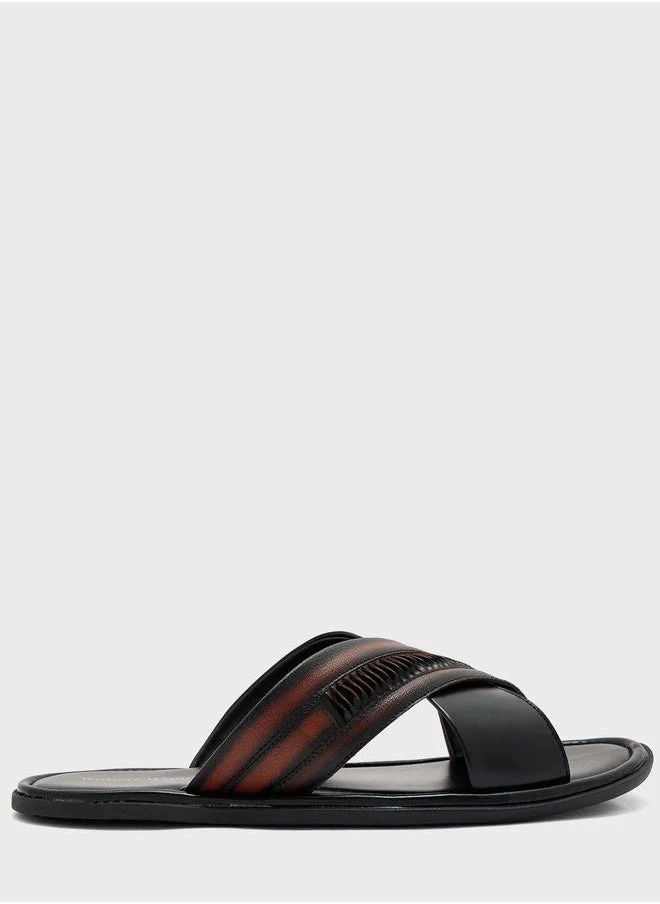 Robert Wood Cross Strap Sandals