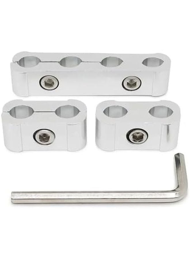 Silver Car Spark Plug Cable Clip Set 8MM 9MM 10MM Wire Clamp Separator Organizer - Image 2