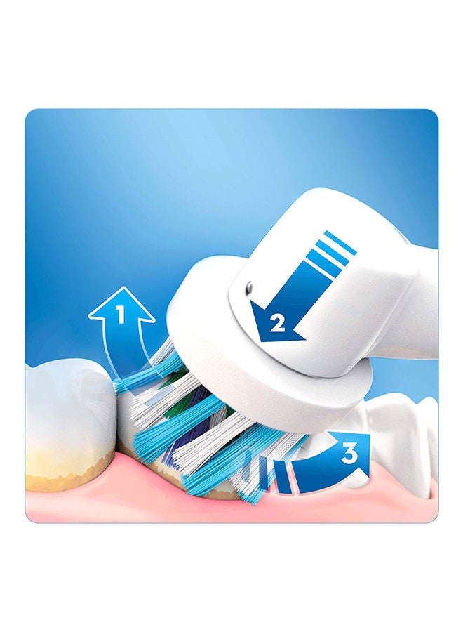 NIBEMINENT Vitality Crossaction Electric Rechargeable Toothbrush Blue/White - Image 3