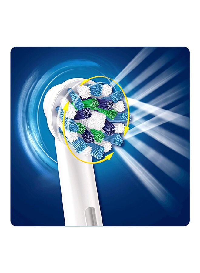 NIBEMINENT Vitality Crossaction Electric Rechargeable Toothbrush Blue/White - Image 4