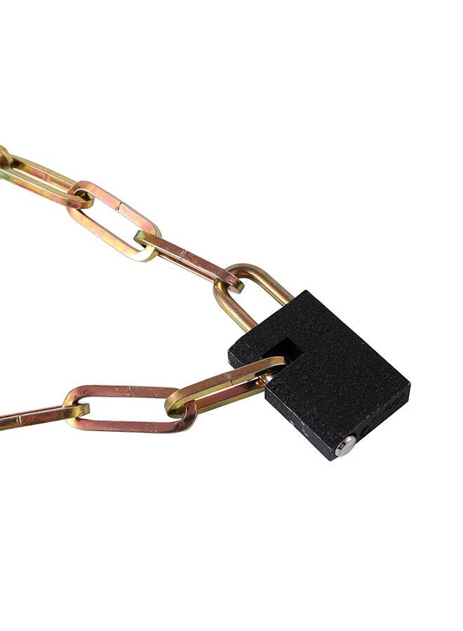 HOMESTAR Chain lock with 3 Keys - 90Cm | Stainless Steel Raw Materials. No Rust, Corrosion Resistance, Premium Case-Hardened Security for Motorcycles, Bike, Generator, Gates,Outdoor Furniture - Image 4