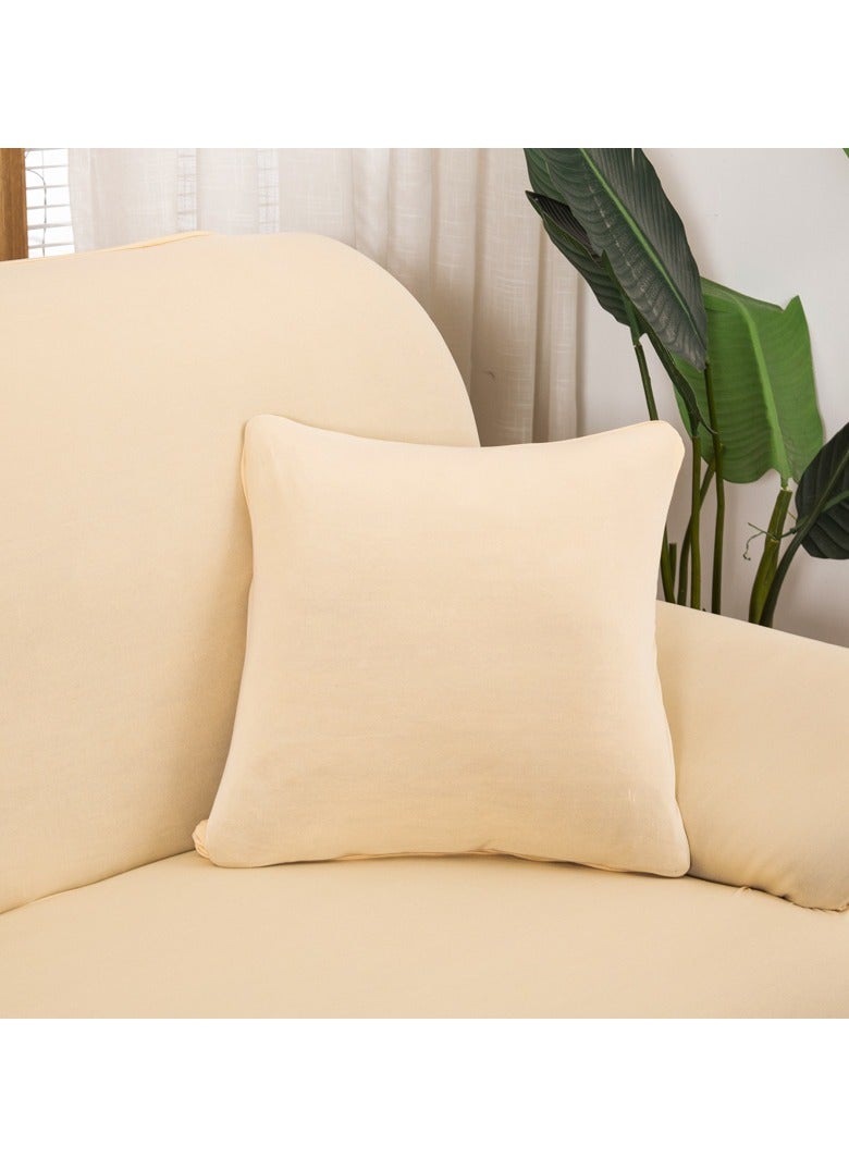 DUNISO Sofa cover, elastic sofa protective cover, anti slip furniture cover, anti fouling and wear resistant, suitable for all seasons, suitable for two seater sofas, 145 to 185cm，beige - Image 4