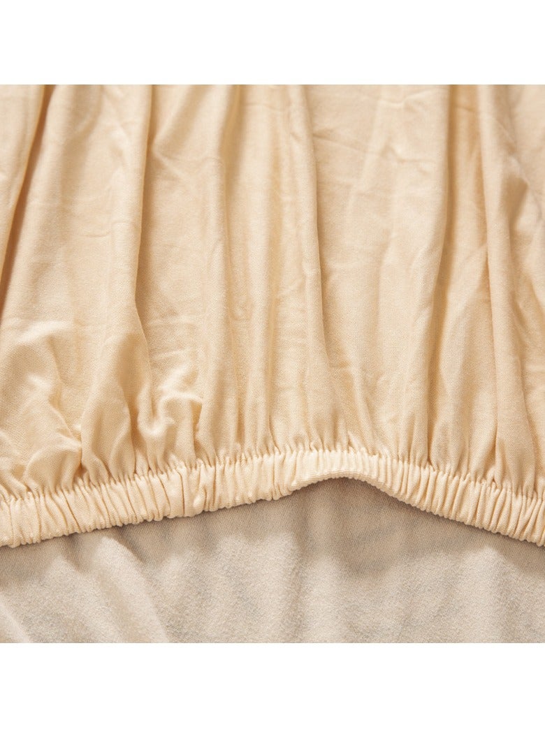 DUNISO Sofa cover, elastic sofa protective cover, anti slip furniture cover, anti fouling and wear resistant, suitable for all seasons, suitable for two seater sofas, 145 to 185cm，beige - Image 5
