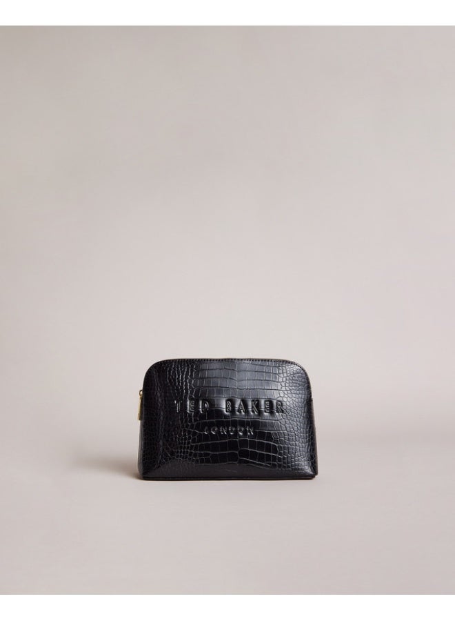 Ted Baker CROC EFFECT MAKEUP BAG - Image 1