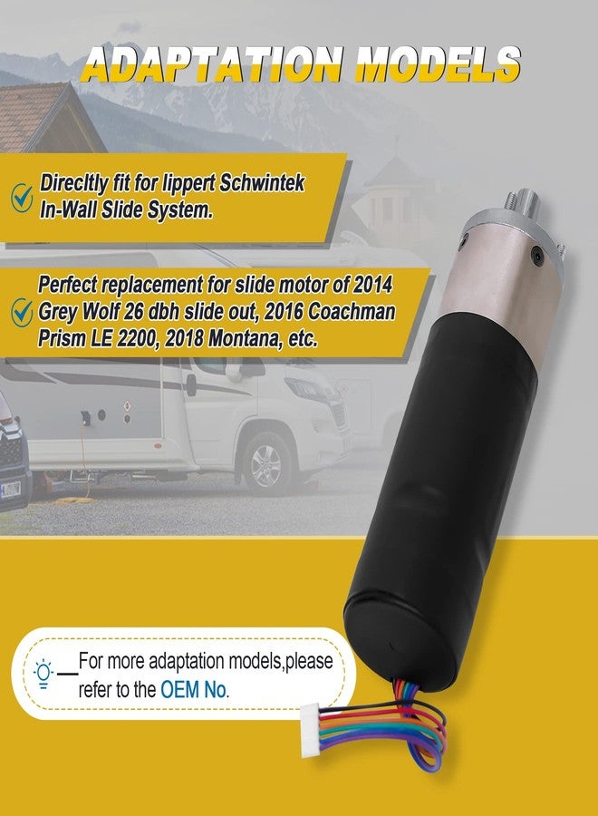 FHRHRY 236575, Rv In-Wall Slide-Out Motor Compatible With Lippert Schwintek Slide System, Ig-42 10Mm Assembly, For Travel Trailer And Camper | 300:1 High Torque Gear Ratio, 12V - Image 2