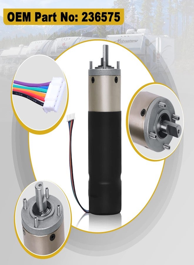 FHRHRY 236575, Rv In-Wall Slide-Out Motor Compatible With Lippert Schwintek Slide System, Ig-42 10Mm Assembly, For Travel Trailer And Camper | 300:1 High Torque Gear Ratio, 12V - Image 4