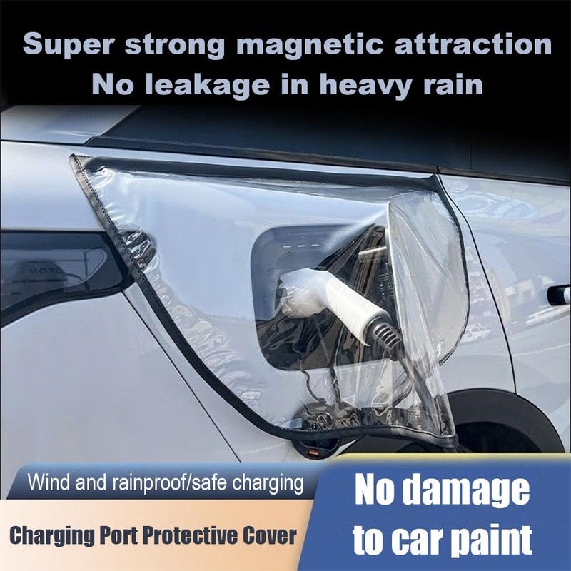 White Waterproof Cover for Electric Vehicle Charging Gun and Plug 1 Piece - Image 3