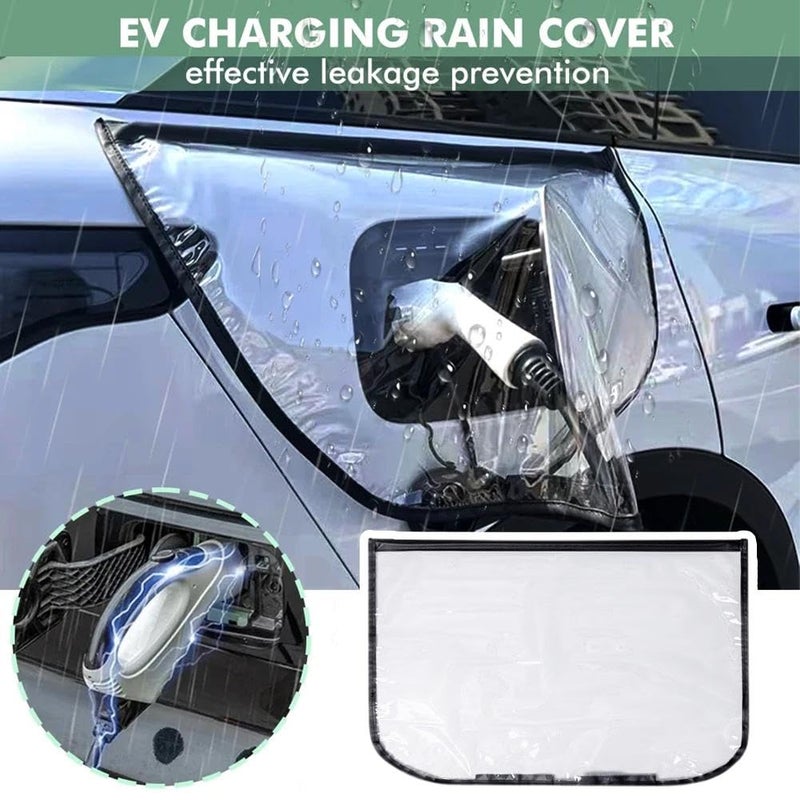 White Waterproof Cover for Electric Vehicle Charging Gun and Plug 1 Piece - Image 4