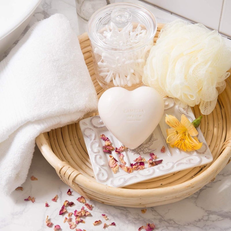 Pre de Provence Heart Shaped Gift Soap 200 Gram Camelia 6282 - Image 5