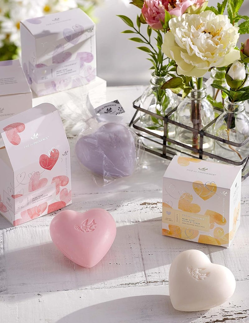 Pre de Provence Heart Shaped Gift Soap 200 Gram Camelia 6282 - Image 4