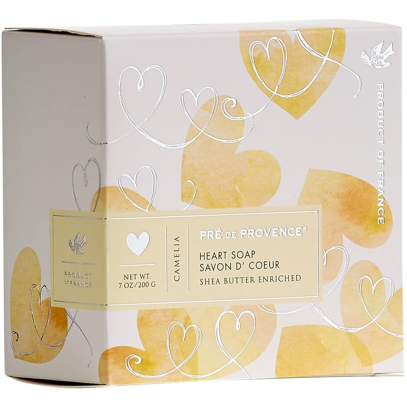 Pre de Provence Heart Shaped Gift Soap 200 Gram Camelia 6282 - Image 2