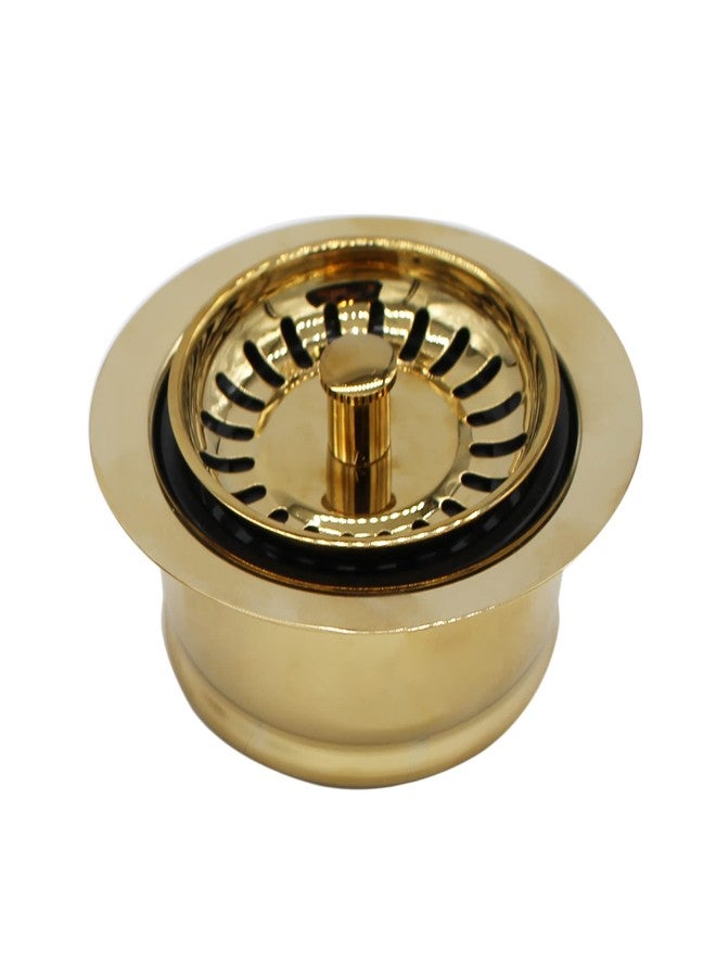 ويست براس شفة تصريف نفايات حوض المطبخ ومصفاة السلة من Westbrass D2089SEV-01 مقاس 3-1/2 بوصة، مصنوعة من النحاس المصقول - Image 4