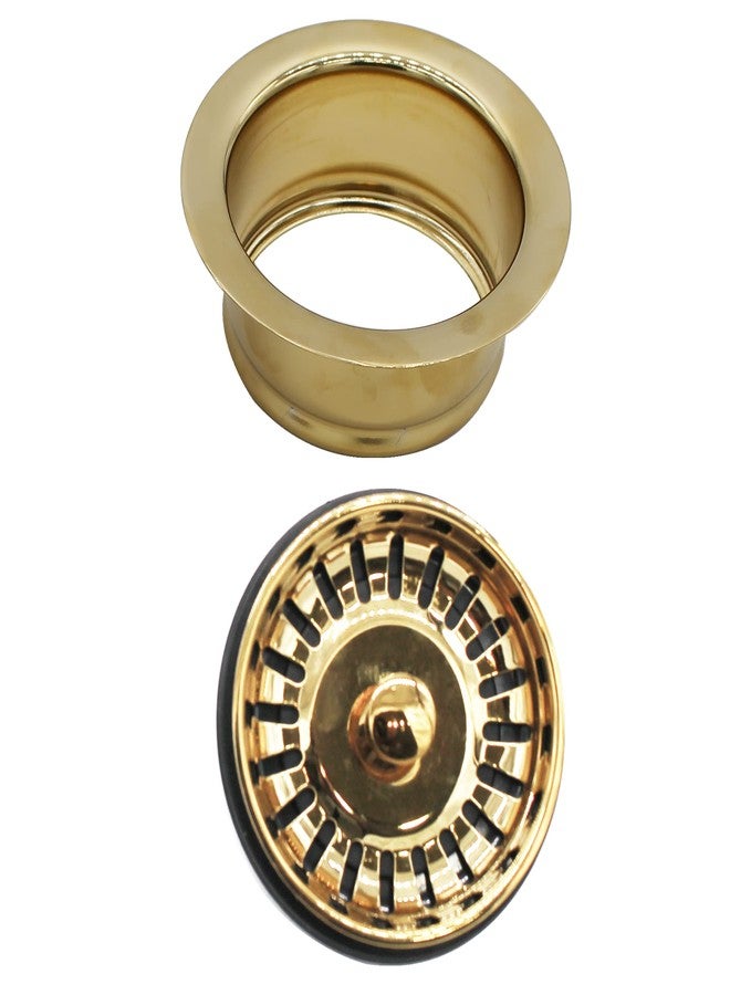 ويست براس شفة تصريف نفايات حوض المطبخ ومصفاة السلة من Westbrass D2089SEV-01 مقاس 3-1/2 بوصة، مصنوعة من النحاس المصقول - Image 3