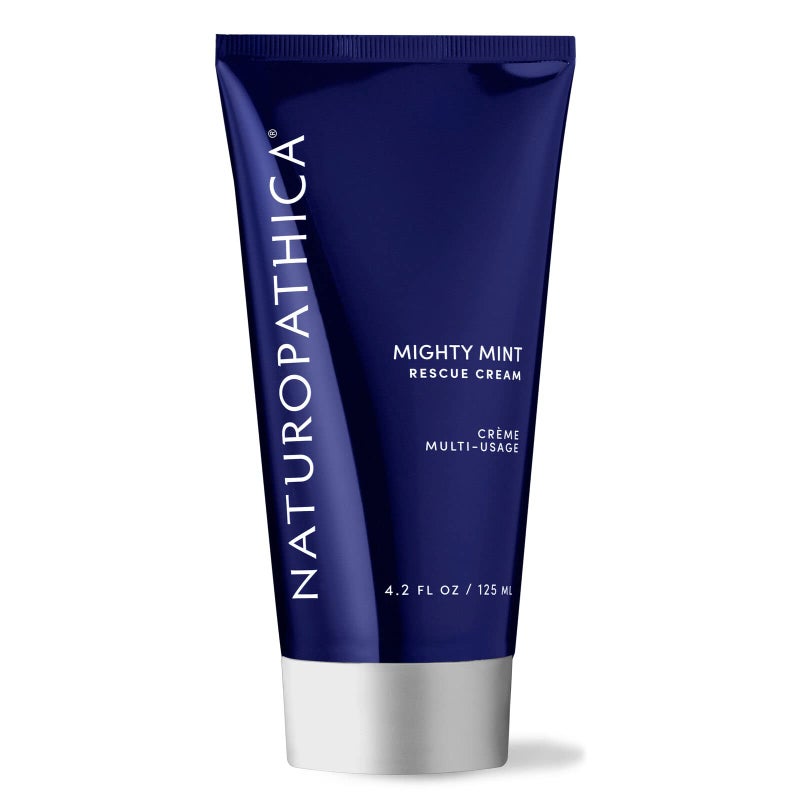 Naturopathica Mighty Mint Rescue Cream Moisturizing Body Lotion with Peppermint Menthol to Cool Revive Skin Soothing Relief for Sore Muscles 42 fl oz